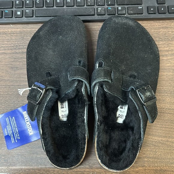 Birkenstock Boston Shearling - Black - Picture 2 of 4